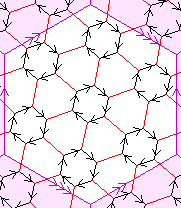 Cayley graph of Frob42 drawn on a torus